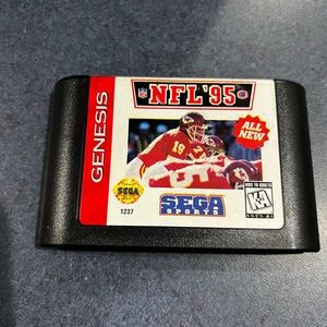 Sega Genesis RARE NFL ‘ 95 Sega Genesis Football Game 1995